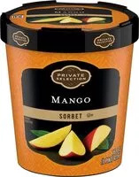 Mängden socker i Mango sorbet