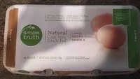 Mängden socker i Natural cage free grade a large brown eggs