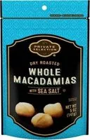 Mängden socker i Dry roasted whole macadamia nut with sea salt