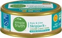 Mängden socker i Pole & line skipjack chunk light tuna with sea salt
