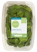 Mängden socker i Simple truth organic, baby spinach