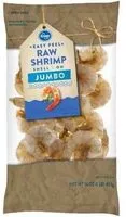 Mängden socker i Raw Shrimp, Frozen Jumbo, Easy Peel
