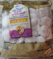 Mängden socker i Raw shrimp