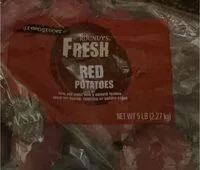 Mängden socker i fresh red potatoes