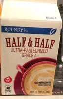 Mängden socker i Ultra-Pasteurized Homogenized Half & Half