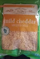 Mängden socker i Mild cheddar shredded cheese