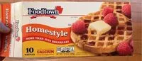 Mängden socker i Foodtown homestyle waffles