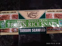 Mängden socker i Baked - whole grain brown rice snaps