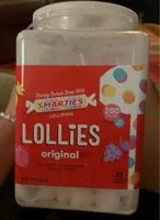 Mängden socker i Smarties double lollies count