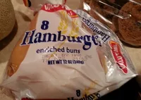 Mängden socker i Enriched hamburger buns
