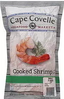 Mängden socker i Cooked shrimp