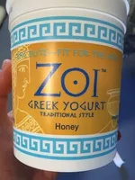 Mängden socker i Zoi, greek yogurt, honey