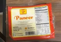 Mängden socker i Paneer Lacto Vegetarian