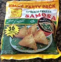 Mängden socker i Spinach-Paneer Samosa
