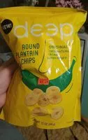 Mängden socker i Deep round plantain chips