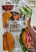 Mängden socker i Veggie zingy burgers