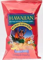 Mängden socker i Hawaiian kettle style potato chips mango habanero potato chips