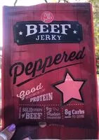 Mängden socker i Peppered beef jerky