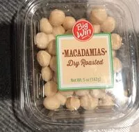 Mängden socker i Macadamias dry roasted