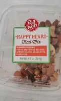 Mängden socker i Big win happy heart trail mix