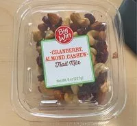 Mängden socker i Cranberry almond cashew trailmix
