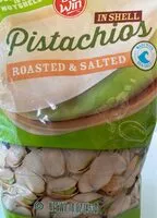 Mängden socker i Pistachios in shell roasted and salted