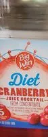Mängden socker i Big win diet cranberry