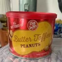 Mängden socker i Butter toffee peanuts