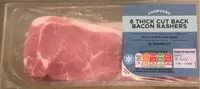 Mängden socker i 6 thick cut back bacon rashers