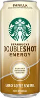 Mängden socker i Starbucks doubleshot energy vanilla fortified