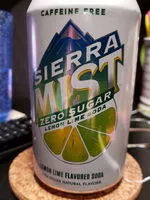 Mängden socker i Sierra Mist zero sugar lemon lime soda