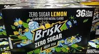 Mängden socker i Brisk Zero Sugar Iced Tea