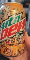 Mängden socker i Mtn Dew mango gem