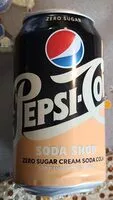 Mängden socker i Pepsi Cola zero sugar cream soda