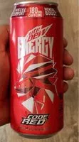 Mängden socker i Mtn Dew Energy Code Red