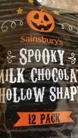 Mängden socker i Spooky milk chocolate hollow shapes