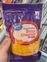 Mängden socker i Shredded sharp cheddar