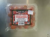 Mängden socker i Organic cherry tomatoes