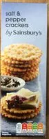 Mängden socker i black pepper and sea salt crackers