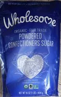 Mängden socker i Organic Powdered Confectioners Sugar