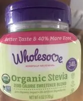 Mängden socker i Organic stevia zero calorie sweetener blend