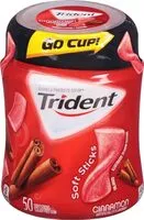 Mängden socker i Trident gum cinnamon