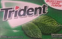 Mängden socker i Trident spearmint slim pack