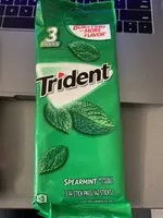 Mängden socker i Trident gum spearmint sugar free1x3 pk