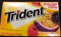 Mängden socker i Trident gum passionberry twist sugar free1x14 pc