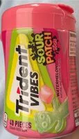 Mängden socker i Trident Vibes Sour Patch Kids