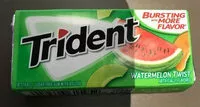 Mängden socker i Trident gum, watermelon twist, sugar free