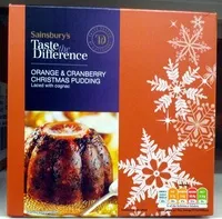 Mängden socker i Orange & Cranberry Pudding
