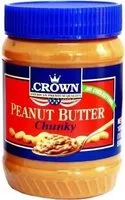 Mängden socker i Crown Butter Chunky Peanut Butter