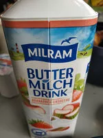 Mängden socker i Buttermilch Drink Rhabarber-Erdbeer